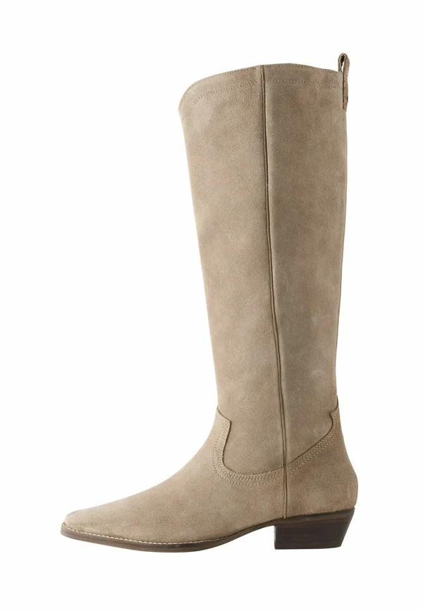 REGULAR FIT FOREVER COMFORT CONTRAST WESTERN - Stiefel - taupe brown suede leather mix