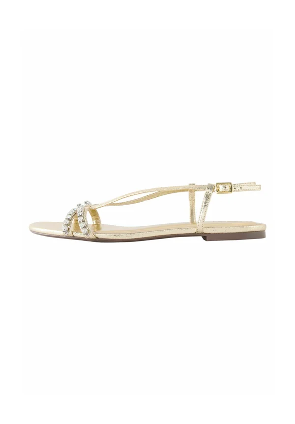 REGULAR FIT - FOREVER COMFORT JEWEL DETAIL STRAPPY - Riemensandalette - gold