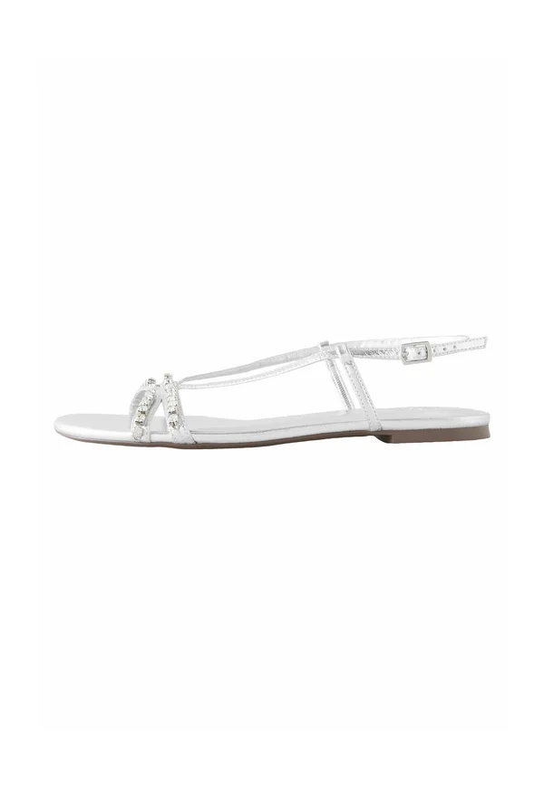 REGULAR FIT - FOREVER COMFORT JEWEL DETAIL STRAPPY - Riemensandalette - silver