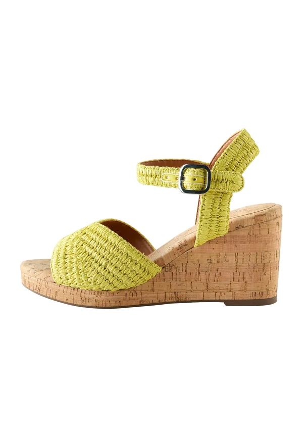 REGULAR FIT - FOREVER COMFORT - Plateausandalette - lime green