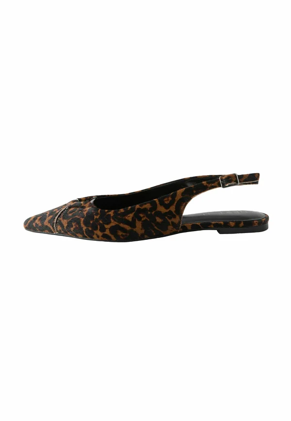 REGULAR FIT - FOREVER COMFORT PREMIUM  POINTED TOE HARDWARE  - Sling-Ballerina - leopard