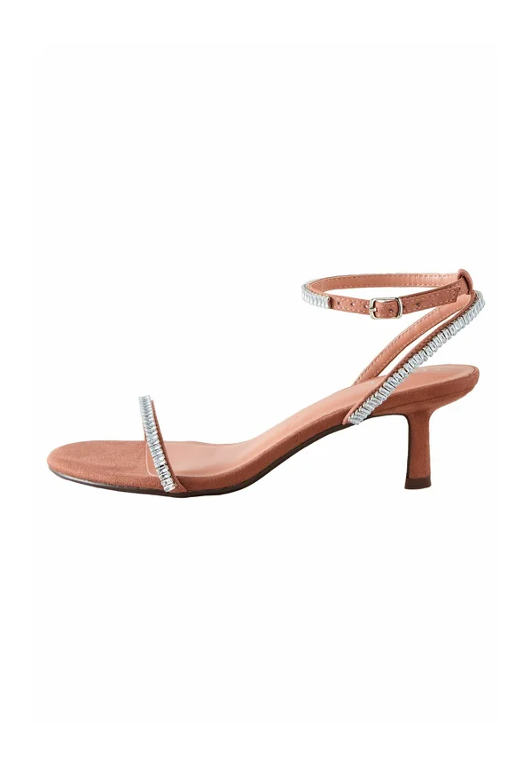 REGULAR FIT FOREVER COMFORT ROUND TOE JEWEL DETAIL SIMPLE - Riemensandalette - blush nude