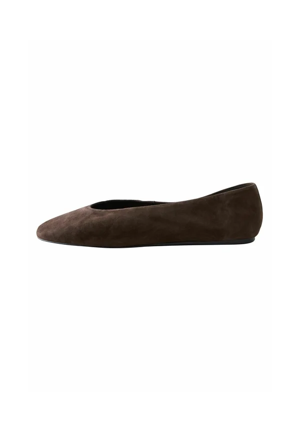 REGULAR FIT - FOREVER COMFORT  ROUND TOE - Klassischer Ballerina - new chocolate brown suede