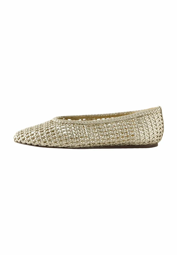 REGULAR FIT-FOREVER COMFORT ROUND TOE WEAVE - Klassischer Ballerina - gold