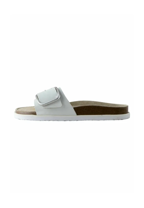 REGULAR FIT - FOREVER COMFORT SINGLE STRAP - Pantolette flach - white leather