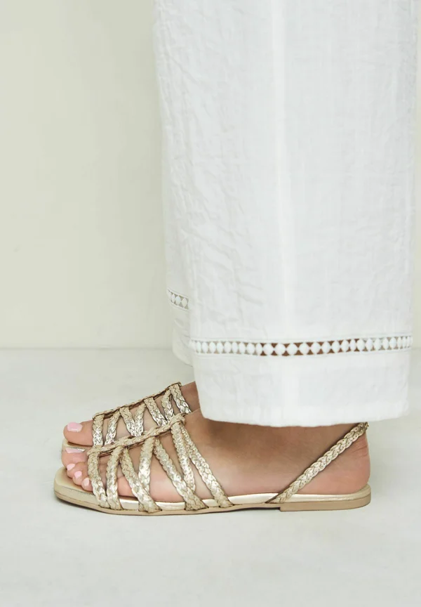 REGULAR FIT - FOREVER COMFORT SOFT STRAPPY - Riemensandalette - gold leather