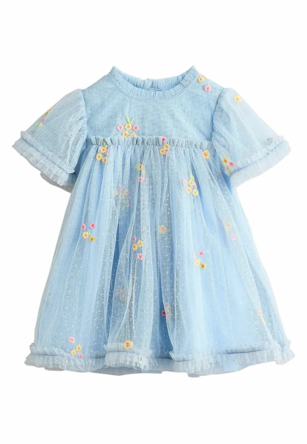 REGULAR FIT  - Freizeitkleid - blue embroidered flower