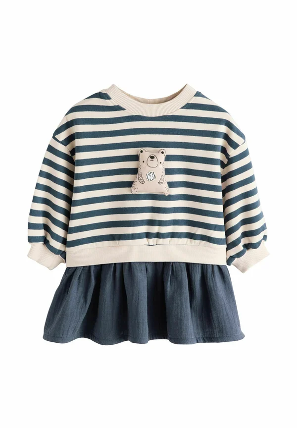 REGULAR FIT - Freizeitkleid - navy striped