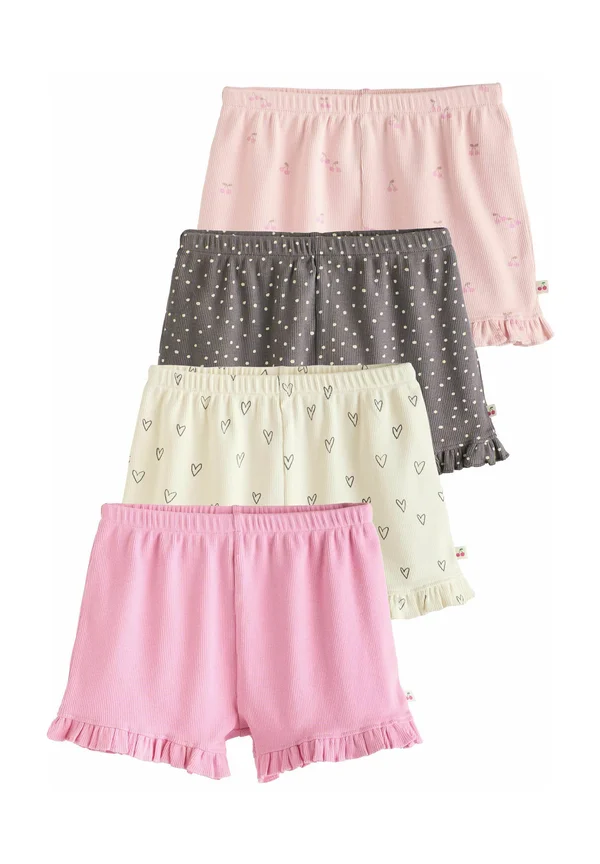 REGULAR FIT - FRILL HEM 4 PACK - Shorts - pink