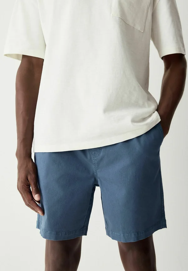 REGULAR FIT - GARMENT DYE DOCK - Shorts - blue