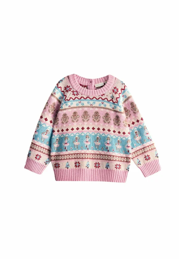 REGULAR FIT - GINGERBREAD  - Strickpullover - dusky pink multi