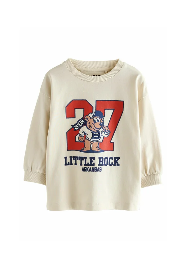 REGULAR FIT GRAPHIC  - Langarmshirt - white varsity bear