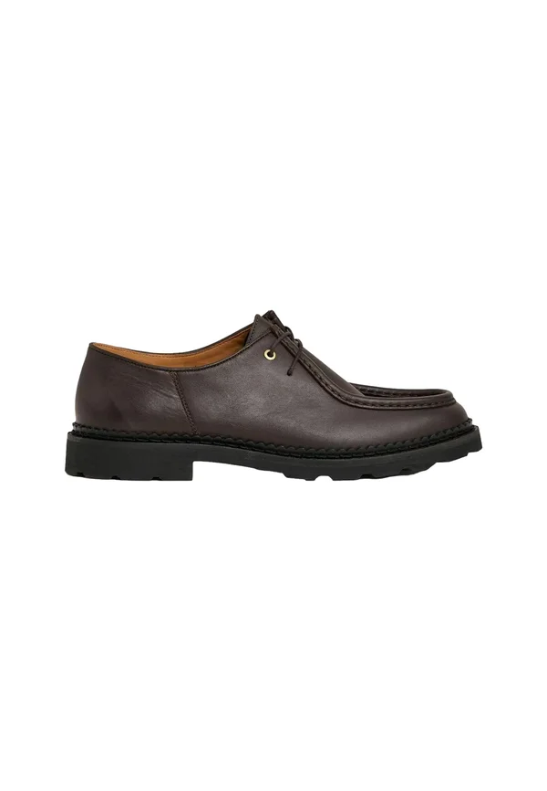 REGULAR FIT - HATTON - Sportlicher Schnürer - dark brown
