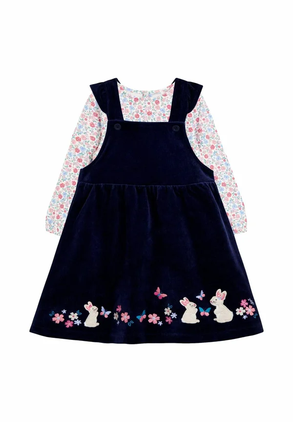 REGULAR FIT-HEDGEHOG APPLIQUE PINAFORE SET - Langarmshirt - blue