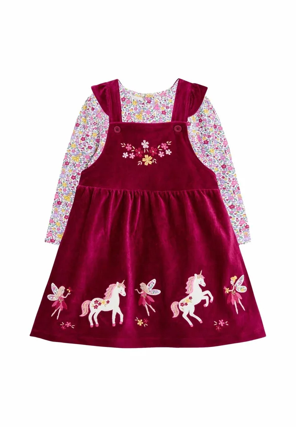 REGULAR FIT-HEDGEHOG APPLIQUE PINAFORE SET - Langarmshirt - purple light