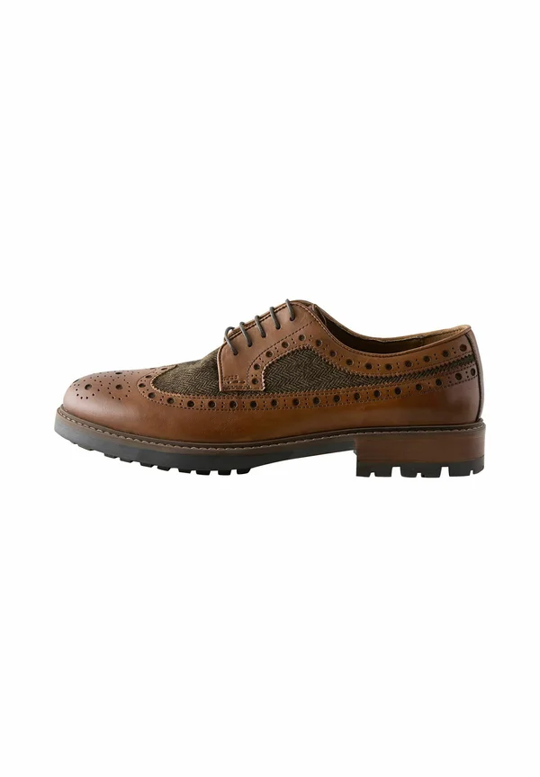 REGULAR FIT - HERITAGE BROGUE - Schnürer - tan brown