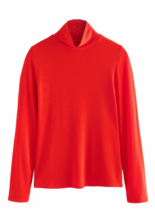 REGULAR FIT - HIGH NECK  - Strickpullover - cherry red