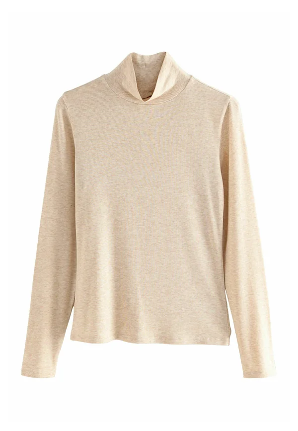REGULAR FIT - HIGH NECK  - Strickpullover - ecru