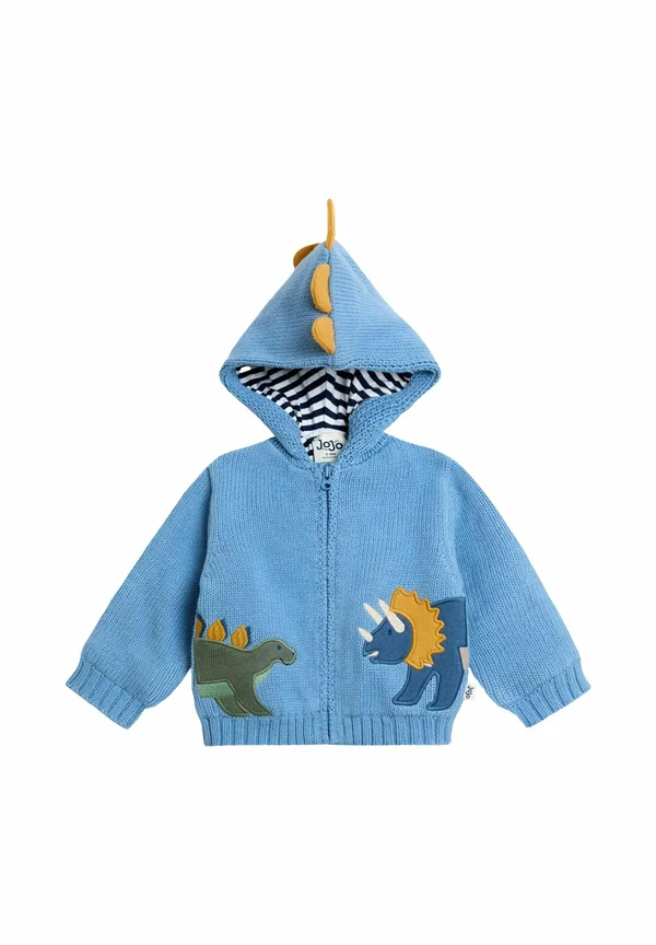 REGULAR FIT - HOODED COSY  - Strickjacke - blue