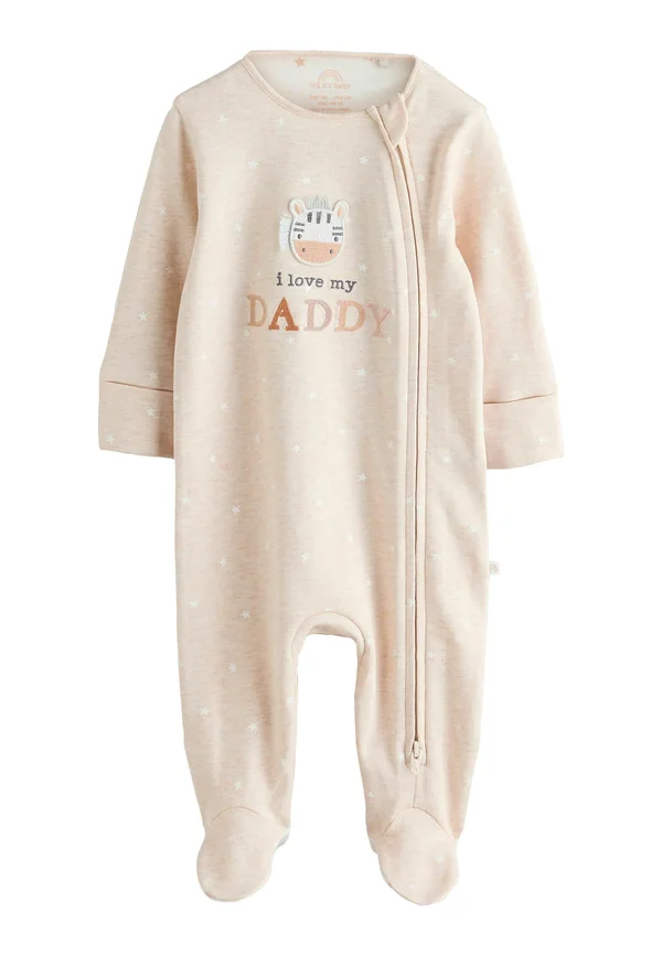 REGULAR FIT I LOVE MY MUMMY TWO WAY ZIP  - Strampler - neutral