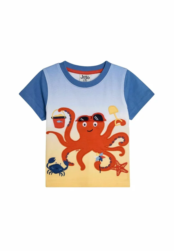 REGULAR FIT - INTERACTIVE APPLIQUÉ - T-Shirt print - blue octopus