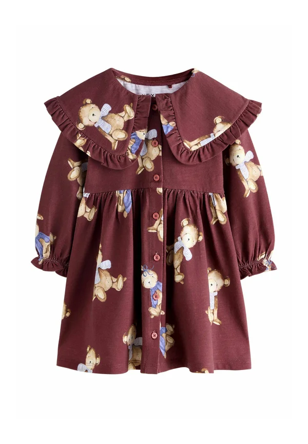 REGULAR FIT  - Jerseykleid - red teddy bear