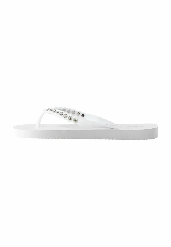 REGULAR FIT - JEWELLED BEACH - Badesandale - white