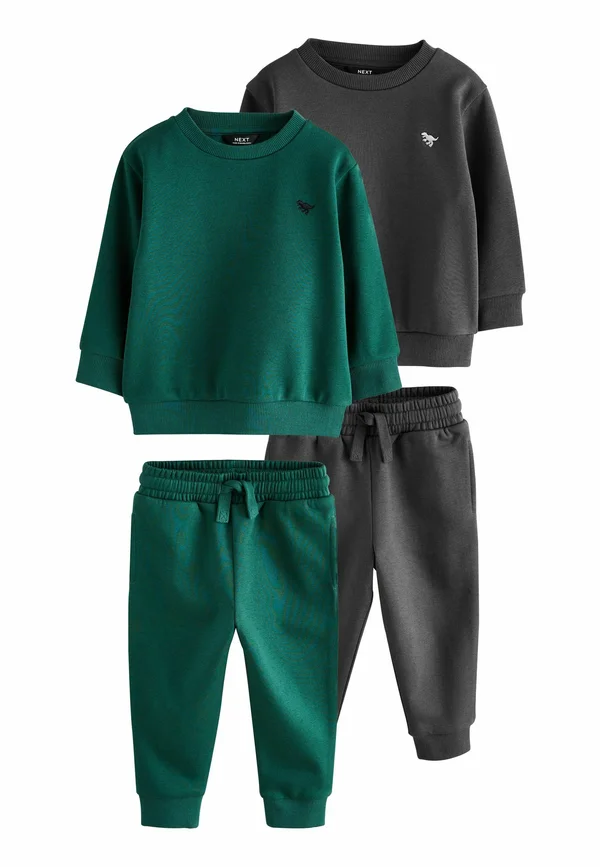 REGULAR FIT  JOGGERS SET 2 PACK - Trainingsanzug - charcoal grey green