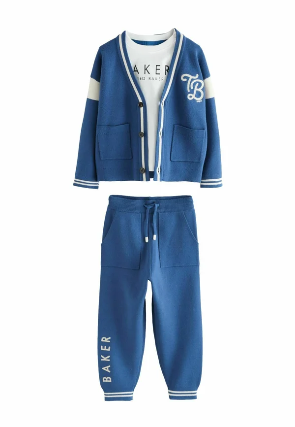 REGULAR FIT - JOGGERS SET . - Strickjacke - navy