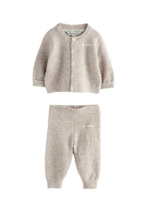 REGULAR FIT -  JOGGERS SET   - Strickjacke - neutral