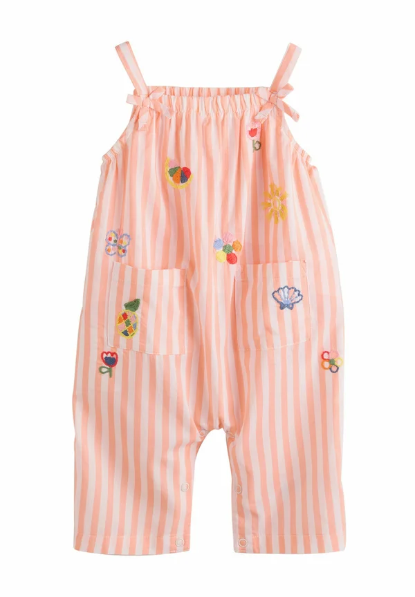 REGULAR FIT - Jumpsuit - orange  white stripe