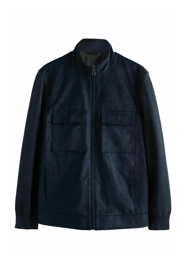 REGULAR FIT  - Kunstlederjacke - navy blue