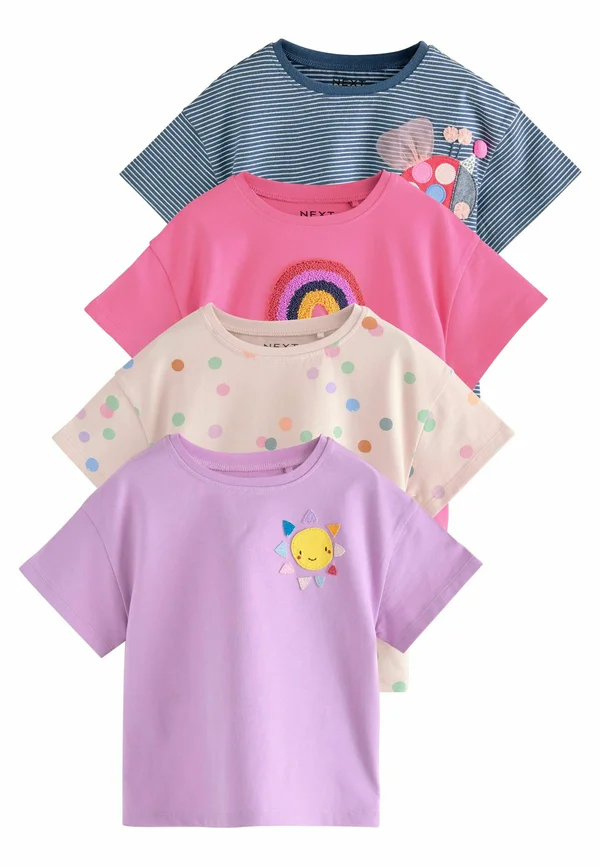 REGULAR FIT - LADYBIRD  4 PACK - T-Shirt print - rainbow