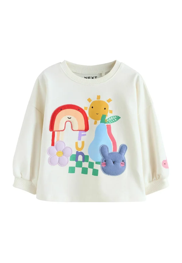 REGULAR FIT  - Langarmshirt - ecru padded rainbow character