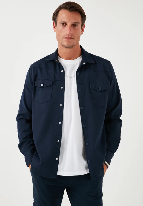 REGULAR FIT - Leichte Jacke - dark blue