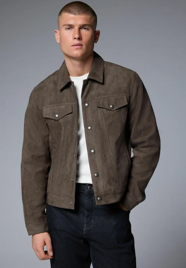 REGULAR FIT   - Leichte Jacke - dark stone
