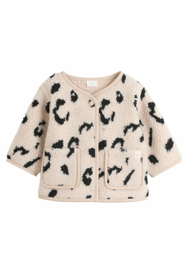 REGULAR FIT - LEOPARD PRINT - Fleecejacke - neutral