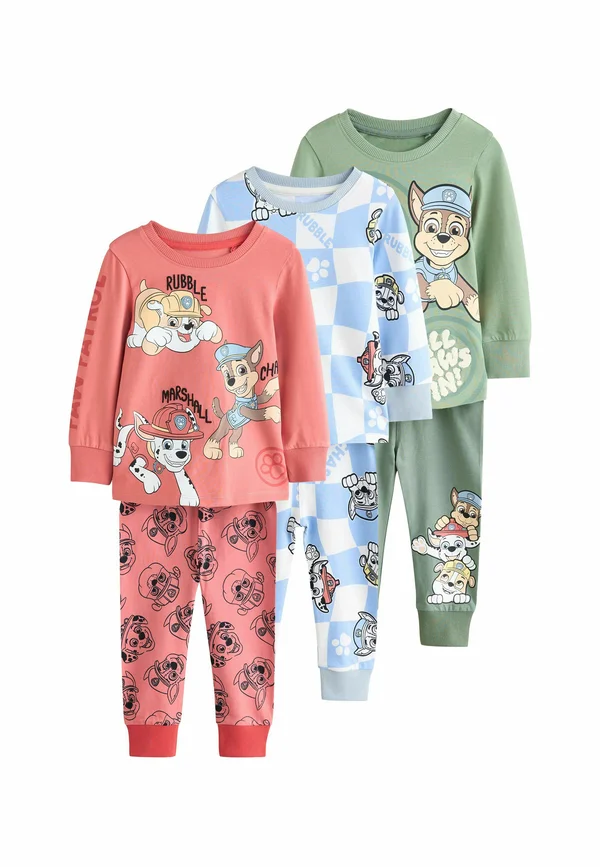 REGULAR FIT - LICENSE SNUGGLE 3 PACK  SET - Nachtwäsche Set - green blue red paw patrol