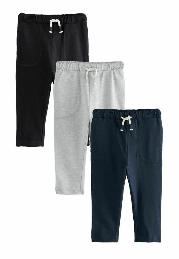REGULAR FIT - LIGHTWEIGHT 3 PACK - Jogginghose - grey navy