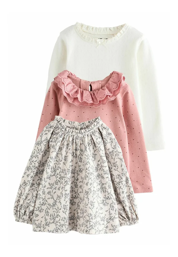 REGULAR FIT - LONG SLEEVE 3 PACK . - Langarmshirt - pink/neutral