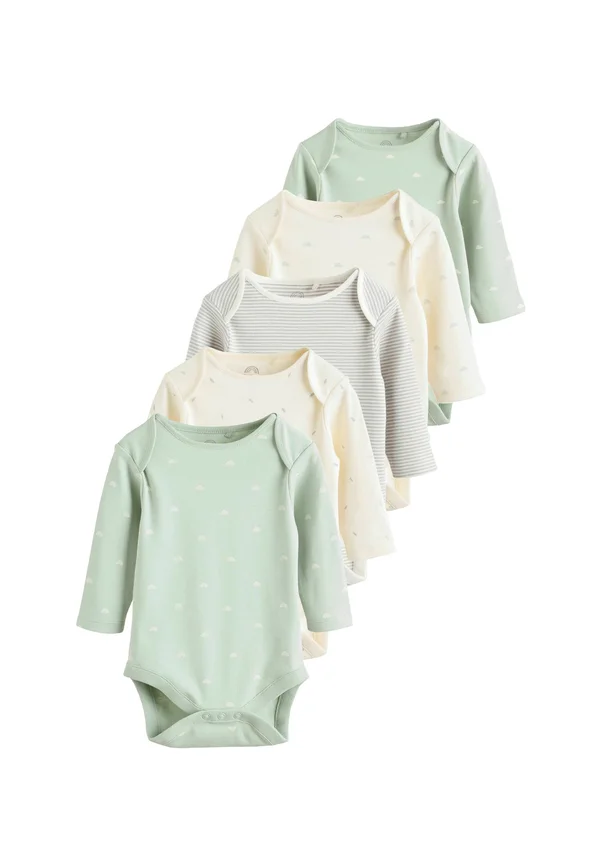 REGULAR FIT LONG SLEEVE 5 PACK - Body - sage green