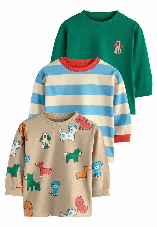 REGULAR FIT - LONG SLEEVE GRAPHIC PRINT 3 PACK  - Langarmshirt - multi dogs