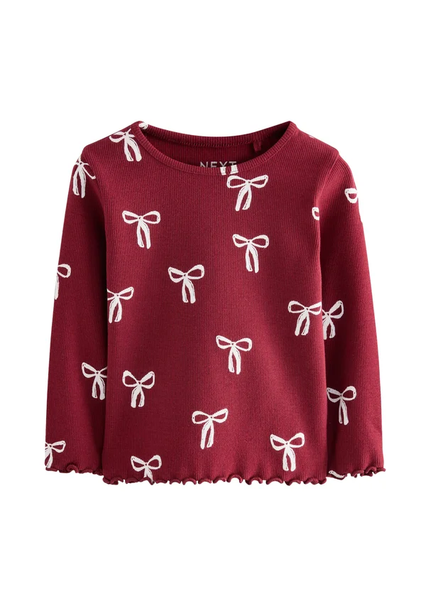 REGULAR FIT - LONG SLEEVE - Langarmshirt - burgundy red bow