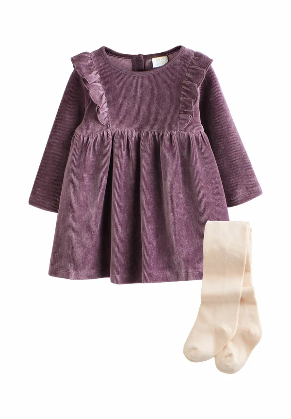 REGULAR FIT LONG SLEEVE SET 2 PIECE  - Freizeitkleid - purple