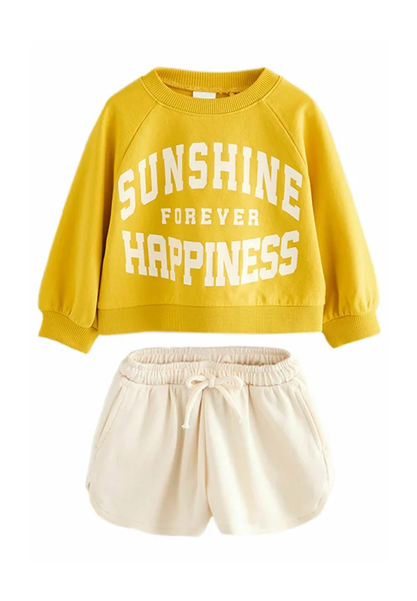 REGULAR FIT-LONG SLEEVE SET - Sweatshirt - yellow