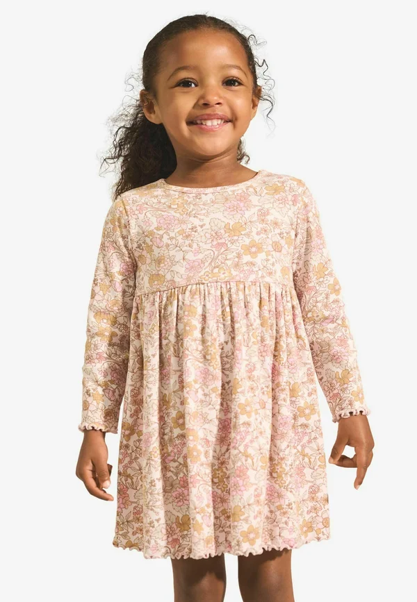 REGULAR FIT  - LONG SLEEVE   - Strickkleid - floral