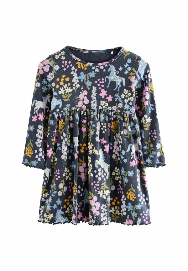 REGULAR FIT  - LONG SLEEVE   - Strickkleid - navy unicorn