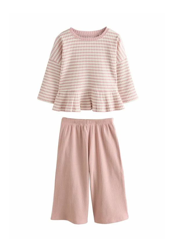 REGULAR FIT - LONG SLEEVE WIDE SET - Strickpullover - pink