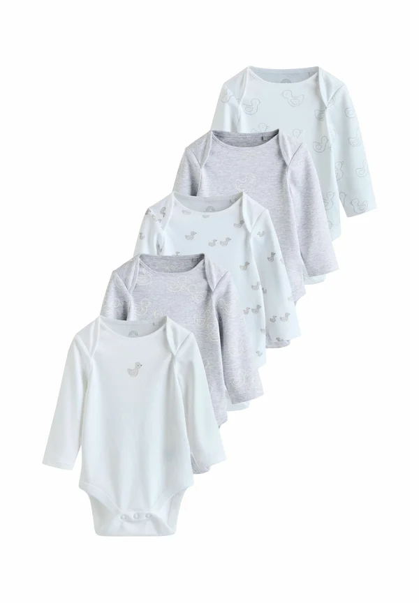 REGULAR FIT - LONG SLEEVED 5 PACK - Body - grey