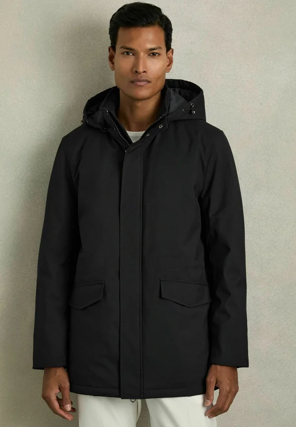 REGULAR FIT - LUCAN HOODED ZIP-THROUGH  PADDED - Parka - navy